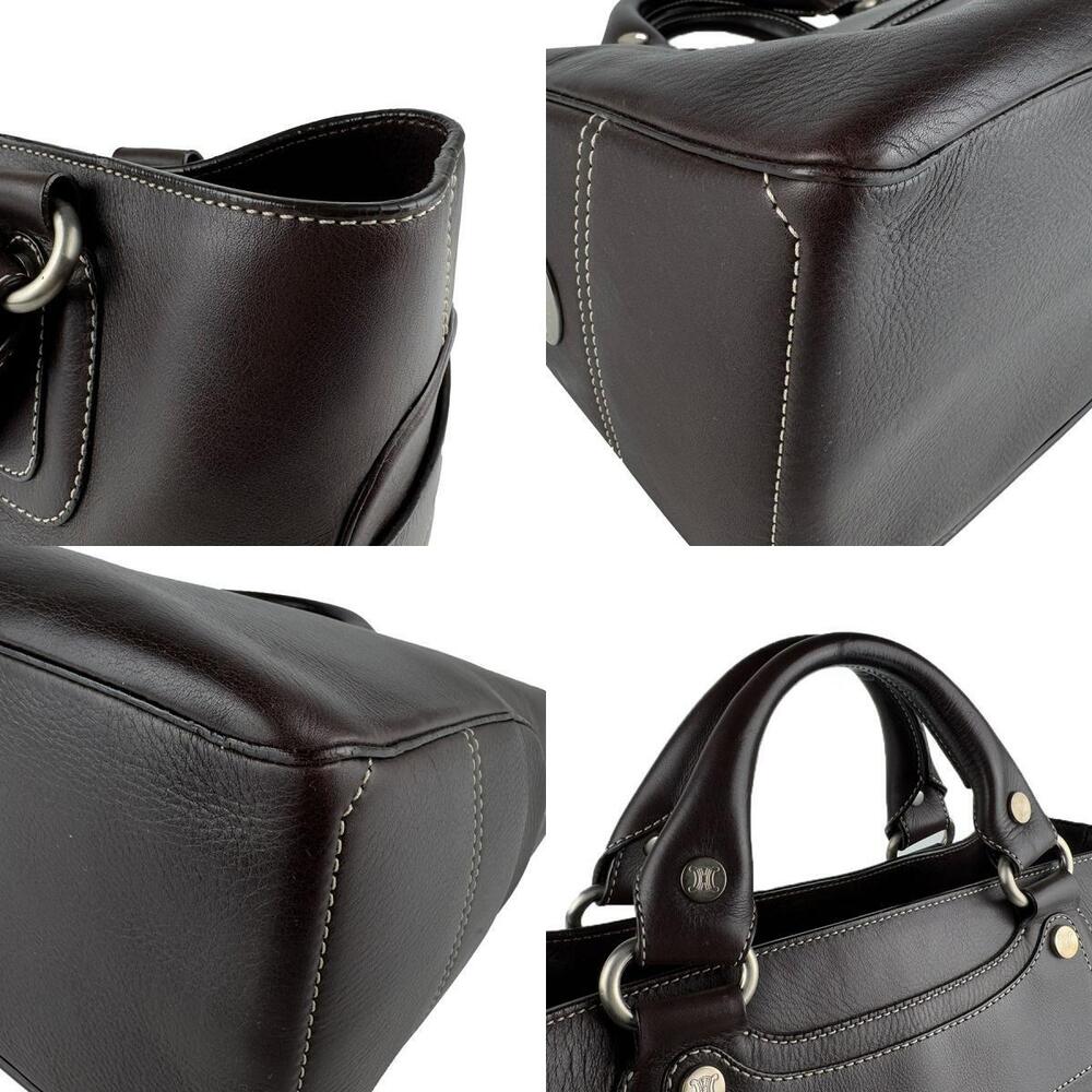 Celine Boogie Bag Dark Brown Black Silver Leather - Picture 4 of 4